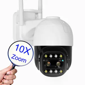 Qearim çift lens 2.5 inç WIFI PTZ kablosuz ağ dome kamera 10X süper zoom kablosuz ip arka görüş kamerası