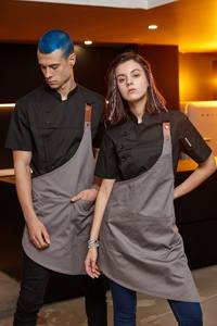 زي موحد للموظفين في المقاهي والمطاعم، ملابس عمل احترافية للضيافة في مناطق تقديم الطعام للرجال - Product Image 6