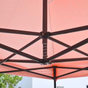 Toldo de Patio 3x3M, Carpa Plegable Resistente, Color Verde Polvoriento, Estructura Hexagonal con Drenaje, Alambre de Acero Suave, Logotipo Personalizado Disponible - Product Image 2