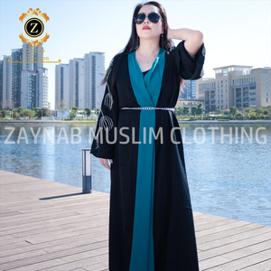 Zainab <span class=keywords><strong>Zanzea</strong></span> ชุดมุสลิมชีฟอง Abaya ชุดแต่งงานมุสลิม Abaya ผู้หญิงมุสลิมชุดดูไบอิสลามผ้าไหมซาอุดีอาระเบีย Abaya - Product Image 2