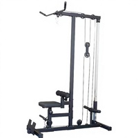 Hyper Fitness – Appareil d'entraînement multifonctionnel à usage domestique, poulie haute/basse, musculation, acier réglable, hauteur personnalisable, capacité 70 kg