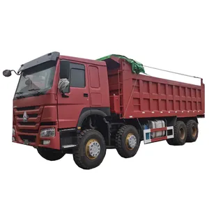 Hot sale used dust proof dump truck with tarpaulin howo 8x4 tipper truck