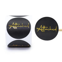 Nouvelle conception, étiquettes de logo en estampage à chaud, étiquettes en papier kraft, autocollants en feuille d'or, impression d'autocollants personnalisés, personnalisation en gros