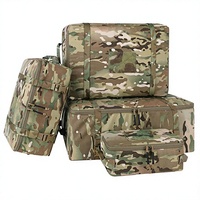 Stock US Krydex 4 PCS Cubes de rangement tactiques modulaires avec poignée, en nylon imperméable, grande capacité, faciles à nettoyer, pochettes de voyage