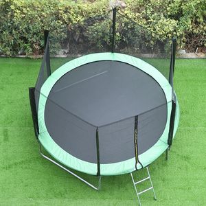 Trampolines colorés de 6 à 16 pieds avec auvents, lits de gymnastique durables, filets de protection, jeux sécurisés pour filles en intérieur/extérieur - Product Image 4