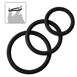 Silikon-Penisringe Wiederverwendbare Penisringe für Männer und Erotik-Spielzeug für Männer Frauen Paare - Product Image 6