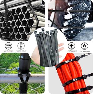 روابط كابلات نايلون ذاتية القفل قوية من FSCAT مقاس 12 بوصة 3.6×370 مم روابط بلاستيكية صناعية لربط الأسلاك للاستخدام الخارجي - Product Image 6