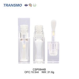 Tube de brillant à lèvres carré de 10 ml avec un grand pinceau doux pour l'application, emballage personnalisé avec logo - Product Image 4