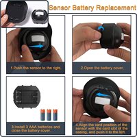 Sonnette sans fil intelligente étanche pour extérieur, détecteur de mouvement PIR, sonnette pour maison et magasin