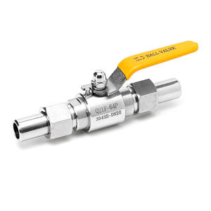 304ステンレス鋼手動高圧ガスボールバルブQ21F-64P溶接接続バット溶接器具バルブスイッチ - Product Image 1