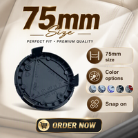 Cache-moyeu de roue de voiture 75 mm à 3 broches avec emblème Mercedes-Benz AMG GLK GLE GLC W203 W206 W220 W205 W211 W212 201