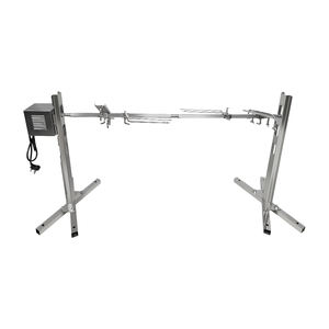 Parrilla de barbacoa profesional, <span class=keywords><strong>brasero</strong></span> para exteriores, soporte para barbacoa, parrilla de carbón, parrilla giratoria eléctrica, tenedor, barbacoa de jardín - Product Image 6