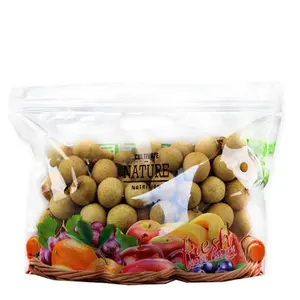 Esneklik plastik stok meyve hediye paketleme torbası taze sebze için