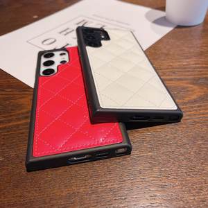 Funda de teléfono de lujo de cuero brillante de PU a la moda para Samsung Galaxy s24plus S22 s23Ultra funda de teléfono s21plus DISEÑADORES fundas CC - Product Image 4