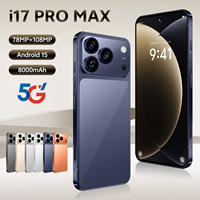 Smartphone Android Super 17 Pro Max 5G Buatan China Layar Besar 7.3 Inci RAM 16GB + Penyimpanan 1TB Android 15 Ponsel Berkualitas Baik
