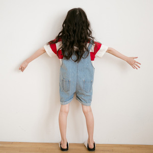 Productos Más Vendidos, Pantalones Cortos de Moda Coreana para Niñas, Jeans con Tirantes, Compra al por Mayor desde China - Product Image 4