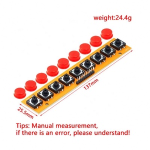 Módulo de interruptor de tecla de 9 vías, interruptor de botón, interruptor de disparo, control de señal, accesorios para reproductor de voz - Product Image 2