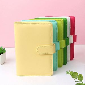 Cuaderno Espiral con Tapa Dura de Cuero, 80 Hojas, Colores Mezclados Amarillo Verde, Logotipo Personalizado, Certificado BSCI, con Hebilla, para Regalo - Product Image 2