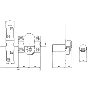 Cerratura Fac 201-l/ 80-p - Product Image 2