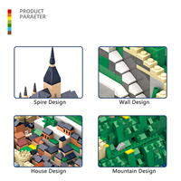 Wange 6233 Mont Saint-Michel – Blocs de construction créatifs, modèle éducatif en plastique, ensemble de jouets de construction, collection de jouets