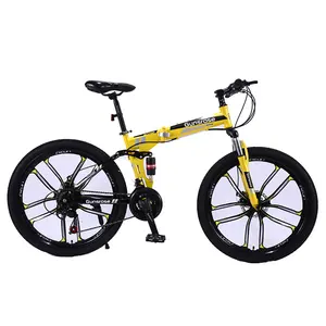 China Factory stock list 26 / 27.5 / 29 speed Yellow mountain bike for adults sports