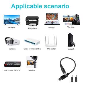 Usb tipo C a DC 12V 5,5*2,1 5,5*2,5 macho Jack Dc Cable de alimentación de extensión para enrutador, CCTV, otros dispositivos de 12V - Product Image 4