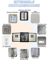 Conteneur Portable de clinique médicale, boîte de construction pré-customisée pour usage médical, nouveau modèle, bon marché