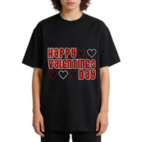 Transferts thermocollants personnalisés en strass pour la Saint-Valentin, motifs en strass pour t-shirts