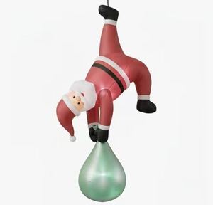 Santa Claus Inflable Gigante con Luces LED de Alta Visibilidad para Publicidad Comercial en Exteriores, Promoción de Marca, Decoración - Product Image 1