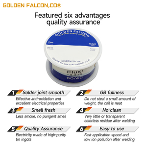 Alambre de soldadura de alta calidad 63/37 <span class=keywords><strong>estaño</strong></span> de diámetro personalizable <span class=keywords><strong>para</strong></span> reparación eléctrica y soldadura OEM compatible - Product Image 4