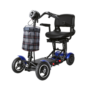 Scooter Elettrico Pieghevole a Quattro Ruote Impermeabile Economico per Esterni con Telaio Anti-Vibrazione per Anziani - Product Image 4