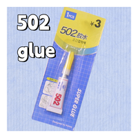 Colle transparente super puissante 502 pour une fixation forte avec des adhésifs liquides sur divers matériaux
