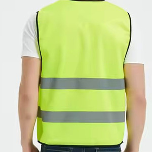 Chaleco DE SEGURIDAD ANSI ligero de alta visibilidad Clase 1 Material reflectante fluorescente Logotipo personalizable Colores Tamaños EN 20471 - Product Image 3