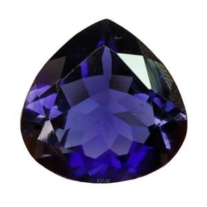 12mm Heart Cut Natural IOLITE Wholesale Factory Price High Quality Faceted Loose Gemstone Per Carat NATURAL IOLITE - Product Image 1