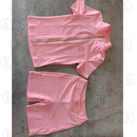 Ensemble de survêtement pour femmes, veste à manches courtes avec logo personnalisé et short, tenue de sport pour femmes, ensemble de vêtements en 2 pièces