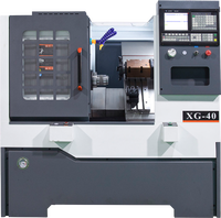 Tour CNC à banc incliné horizontal de haute précision XG40 avec système de commande GSK, 3 axes, moteur servo 4KW à économie d'énergie