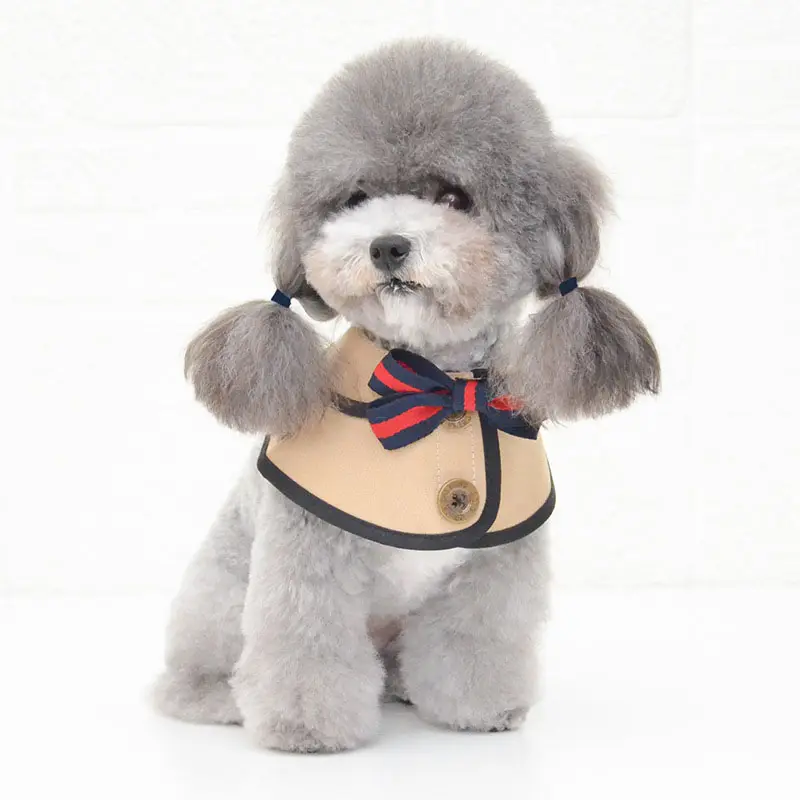 Groothandel Huisdier Accessoires Zoete Hond Kleding Koreaanse Stijl Strik Bandana Sjaal Hond Kat Cape Mantel