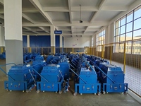 Aspirateur cyclone industriel à quatre têtes 4.8KW Dépoussiéreur de sol en béton Nouveau broyeur électrique de béton