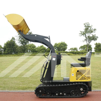 Ant Mini Skid Steer Loader BY135 pour petites exploitations Hydraulique Front Loader Track Engine Motor Core Components Fabriqué en Chine