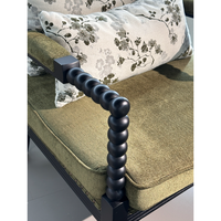 Ensemble Fauteuil et Repose-Pieds Classique Élégant, Confortable et Rembourré, Portable et Durable pour la Maison et le Bureau