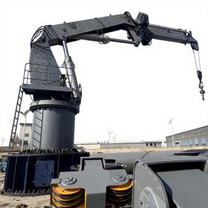 รถเครนยกของขึ้นลงเรือสำหรับงานทางทะเล ขนาด 8 ตัน 9 ตัน 12 เมตร 17 เมตร แบบแขนยืดหดได้ - Product Image 1