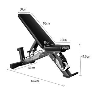 CZFIT Modern Foldable Sit-Up Bench with <b>Dumbbell</b> Training Support Heavy Duty Metal Indoor Weight Bench for Home Gym - Product Image 3