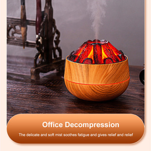 UK Humificador 300ml <b>Mini</b> Flame Volcano Aroma Diffuser Household Essential Oil Humidifier with 1-Year Warranty Innovative Design - Product Image 3
