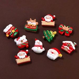Collection assortie de magnets de réfrigérateur en résine, motifs festifs tridimensionnels Père Noël, Bonhomme de neige, Arbre de Noël, lumineux, pour les magasins de cadeaux saisonniers - Product Image 1