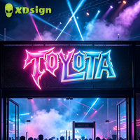 Lettres en relief LED Infinity Abyss personnalisées, semi-transparentes en acrylique, 3D, étanches, pour la publicité en magasin, la décoration de voiture