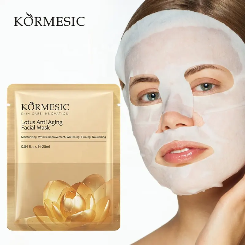 Máscara facial de cuidados com a pele, fabricante coreana de cosméticos para a beleza