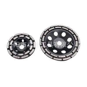 Disques de meulage à double rangée de diamants noirs 115-125-180 mm pour le meulage des murs sur meuleuses électriques - Product Image 1
