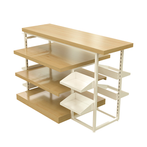 High Capacity Incremental <b>Hook</b> Universal Movement Movable Wood Shop <b>Display</b> Cabinet - Product Image 5