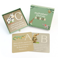 Tarjetas de Memoria Impresas Personalizadas con Caja - Tarjetas de Aprendizaje del Alfabeto, Color y Diseño Personalizados, Papel Resistente, Uso Familiar