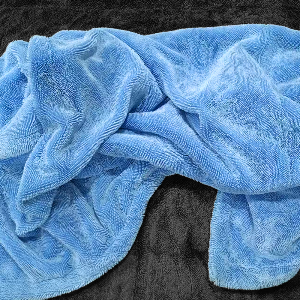 Personalized Car Cleaning Towel Microfiber Twisred Loop Drying Car Wash Towel 1200gsm 60*90cm